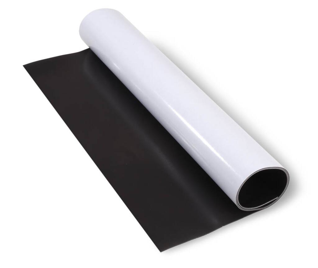 Adhesive Back Magnet Strip Roll Black 12 X 24 Inch